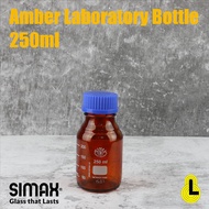 Amber Laboratory Bottle GL45 250ml SIMAX 2070H/250