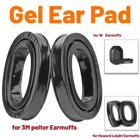 Gel Replacement Ear Pads for 3M Peltor/Howard Leight/W Hearing Protection Headset Anti-noise Shootin
