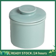 Ceramic Butter Crock with Lid - French Style Butter Keeper for Spreadable Butter, Dishwasher Safe,Bu