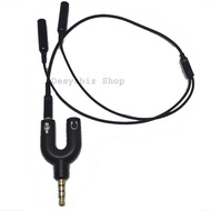 3.5mm Dual Mic Splitter for hp and Laptop