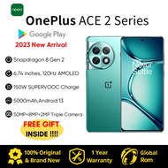 【Ready Stock】Oneplus ACE 2 Pro/Oneplus ACE 2/Oneplus ACE 2V 5G Smartphone/Oneplus Phone/12GB 256GB MTK Dimensity 9000 Octa Core Phone 6.74'' 120Hz AMOLED Screen 64MP Triple Cameras 80W一加ACE /一加手机