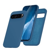 For Google Pixel 9a 10 9 Pro XL Case Liquid Soft Silicone Silky Touch Phone Back Cover For Google Pi