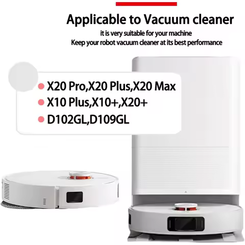 A22Z For Xiaomi X20 Max, X20 Pro, X20 Plus, X20+, X10 Plus Robot Vacuum Parts Main Side Brush HEPA F