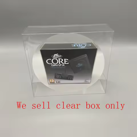 Clear transparent cover for KONAMI mini for PC Engine CoreGrafx US version Game console storage disp