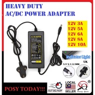 AC TO DC Adapter UK AC 100V-240V to DC 12V 3A 5A 6A 8A 10A Transformers Power Supply Adapter CCTV/LE