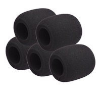 5Pcs Microphone Foam Windshield Windscreen Noise Reduction Sponge Mic Cover for Handheld Condenser Microphone
