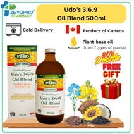 🚀🚀[Buy 2 get Free Gift] Udo's Oil 3.6.9 Blend 500ml [Exp: 02/2027] Udo Oil /Udos Oil