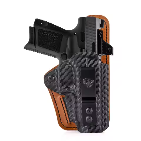 TP9 Elite SC Holster with Comfort Pad IWB Kydex Leather Hybrid Holster for Subcompact Canik TP9 Elit