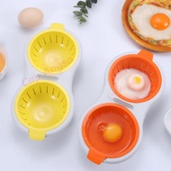 [CAPANGSA] MICROWAVE EGGS POUCHER BOIL STEAM EGG STEAM 2 PLASTIC CUP DOUBLE POUCH EGG