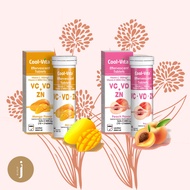 Cool-vita Vitamin C1000mg, Vitamin D &amp; Zinc Effervescent Tablets Fruit Flavor
