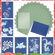 Cyanotype Paper Kit, 24 Pcs Sun Print Paper Kit A5 Solar Drawing Paper Sensitivity Nature Printing P