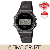 [Time Cruze] Casio A171 Adjustable Black CP Stainless Steel Mesh Band Digital Women Men Watch A171WE
