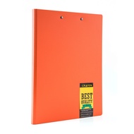 แฟ้มคลิปหนีบ+คลิปบอร์ด ส้ม CRAYON CB641