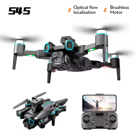 LS-S4S 8K HD triple camera drone WiFi brushless optical flow positioning 360 ° laser obstacle avoida