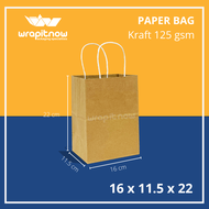 (Isi 50 pcs) Paper Bag Polos 20x7.5x24.5 Paper Bag 24x9x33.5 Paper Bag 25x13x26.5 Paper Bag 33x12x32