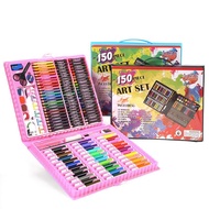 Win Grosir - Crayon Set 208 Alat Mewarnai Warna Set Pensil Warna Krayon Set / Crayon Set Alat Mewarn