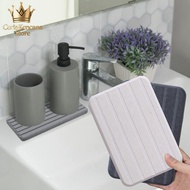 Diatomite Tray, Hand Soap Bottle Coaster, Multipurpose Diatomite Coaster for Bathroom and Kitchen Di