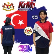 KRMJ Lengan Pendek Baju Karektor Murid Johor | Johor Student Short Sleeve