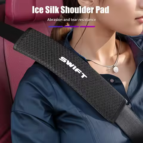Auto Seat Belt Shoulder Pad Car Accessories Storage For Suzuki Grand Vitara SX4 Swift Jimny Liana X-