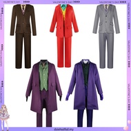 Gotham Joker Cosplay Suit Batman Dark Knight Heath Ledger Dress Suit 1121t