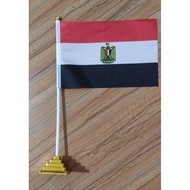 EGYPTIAN country table flag /EGYPT with pyramid base