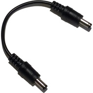 1 Pack DC 12VDC 12V 9V Power Adapter Male to Male 6" patch cable 2.1 mm x 5.5 mm
