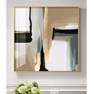 Abstract painting wall decoration size 80 x 80 cm plus frame