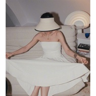 OS Nordic Savi Same Style Vacation Travel 22 Summer All-Match Beige Sunshade Open Hat Straw Hat Empt