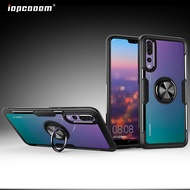 Huawei P30 Pro P20 Pro Case P30 Lite Nova 4E 4 Case Shockproof Armor Tough Transparent Magnetic Ring Stand Hard Cover