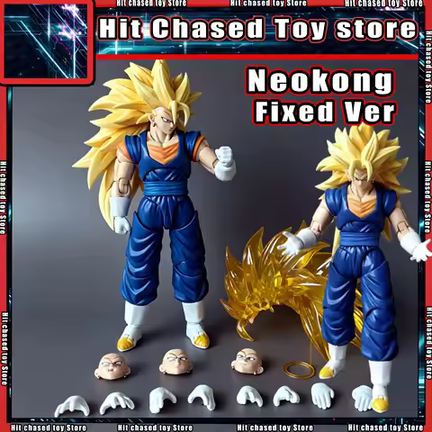 In Stock HMG×Neo Dragon Ball Vegito Anime Action Figures DBZ Super Saiyan Goku Vegetto SHF Figurine 