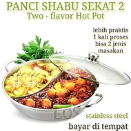 30CM Shabu Shabu Pot Suki Shabu Shabu Stainless Hot Pot 30CM 2-Flavored/