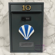 [Grocery King] White Shell Mailbox Combination Lock Including House Number/5 Colors Optional// Good 