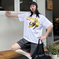 TheGlam GENUINE - UNISEX Form Boxy White T-shirt - Banana T-shirt - TS02-01