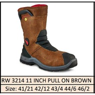【Hot Stock】 Red Wing 3214 11 inch Pull On Brown Boots Safety Shoes Kasut Keselamatan