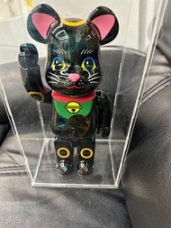 Bearbrick 黑色發光招財貓 400%