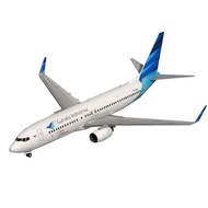 Moino DCST DIY Miniatur Papercraft Pesawat Garuda Indonesia Boeing 737-800