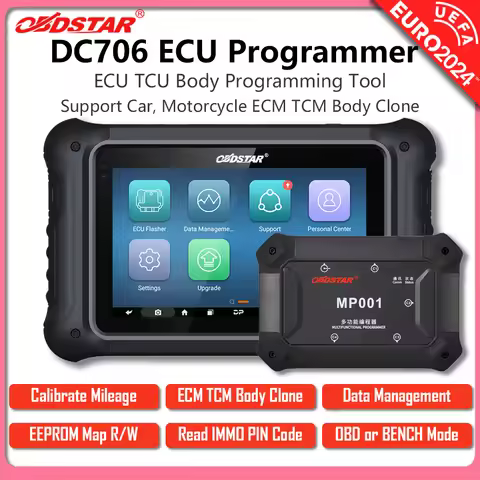 OBDSTAR DC706 ECM TCM Body Vsersion ECU Tool for Car and Motorcycle ECM/ TCM/ BODY Clone by OBD or B