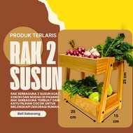 2-tier spice rack, multi-purpose spice rack, wooden spice rack, aesthetic spice rack