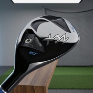 Cavity-Back Hybrid Club Black Hybrid Golf Club Sports Equipment Metal Head Blue Accent