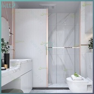 Invisible Shower Curtain Set Punch-Free Bathroom Shower Door Curtain Magnetic Suction Dry Wet Separation Waterproof and Mildew-Proof Partition Curtain