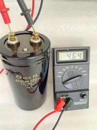(1ตัว) C 4700UF 550VDC สินค้าใหม่ 75x142mm ค่าบวก-ลบ20% วัดค่าได้ตามเกณฑ์ทุกตัว น้ำหนักดีตัวสวยไม่บุ