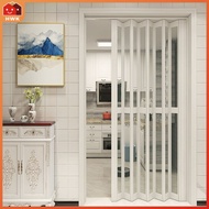 pintu bilik air Pvc Folding Door Customized  Collapsible Door  Open Kitchen Sliding Door Indoor  Par