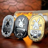 EDC Rabbit Rhythm Machinery Push Card Grumpy Metal Gyro Ding Ding Unlimited Push Card Decompression 