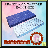 [ON HAND] URATEX ORIGINAL FOAM WITH COVER/4INCHES THICK FOAM/ URATEX FOAM