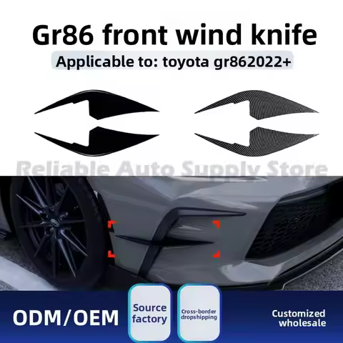 For Toyota GR86 2022+ Front Bumper Air Dam Vent Grille Lip Spoiler Sticker Upgrade Stylish Durable