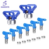 Little Mike Mall-6Pc Airless Paint Nozzles Set Paint Sprayer Nozzle Tips Reversible Airless Blue wit