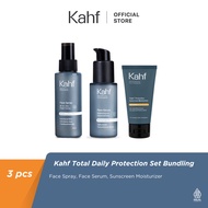 KAHF Paket Daily Protection Set | Kahf Sunscreen & Kahf Face Toner & Kahf Face Serum | Treatment W