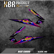 Motorcycle striping list sticker carburetorBEAT code 00