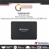 [🔱VALUE PERFROMANCE SSD🔱]VERBATIM Vi550 S3 SSD 3D NAND SATA III 2.5 INCH- 256GB/512GB/1TB- IDEAL FOR UPGRADING PC&amp;LAPTOP
