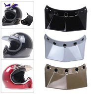 [Simhoa] Vintage 5-Snap Motorcycle Helmet Visor Peak UV Sunshield Protector Shield